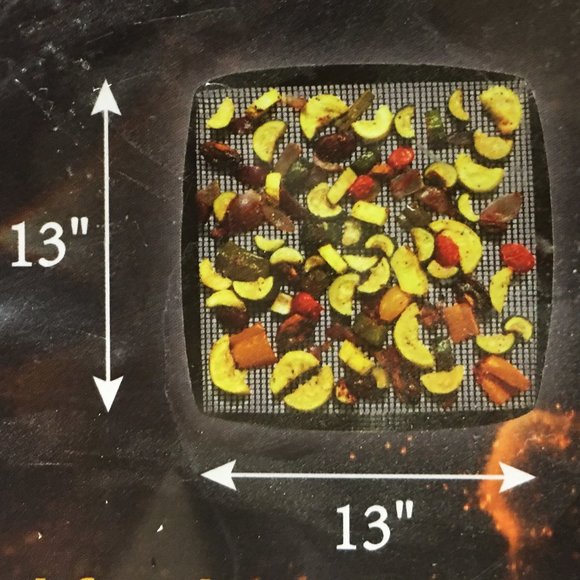 Pair of 13” x 13” Square Non-Stick Mesh Grilling Baskets/Mats 🔥NEW IN PA… - Picture 4 of 13